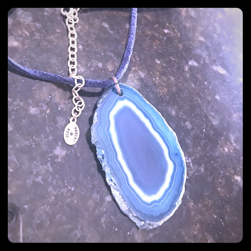 Robert Rose agate necklace
